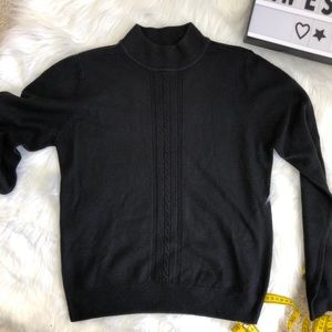 Laura Scott Black turtleneck top
